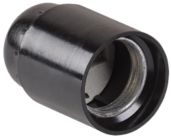 Патрон подвесной Пкб27-04-К01 карболитовый Е27 черный (50шт) (стикер на изделии) IEK EPK10-04-01-K01