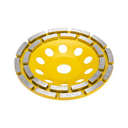 Чашка алмазная шлифовальная, двухрядная, 150х22,2мм KRANZ KR-90-0252