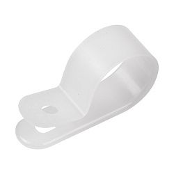 Скоба под винт 20мм, белая (50 шт/уп) REXANT 07-4420