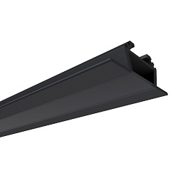 Профиль алюминиевый  угловой, накладной, черный, 28,5х10,4мм, 2м, шир. ленты до 10мм 08-03-Ч