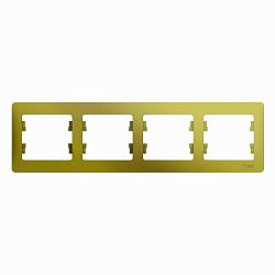 Рамка 4-м Glossa горизонт. фисташк. SE GSL001004 454504