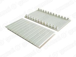 Заглушка для щитов под автоматы.  6-ти местная. цвет-СЕРЫЙ (10/480шт) GE60001-07