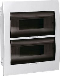 Корпус пластиковый ЩРВ-П-24 черная прозрачная дверь IP41 GENERICA MKP12-V-24-41-G