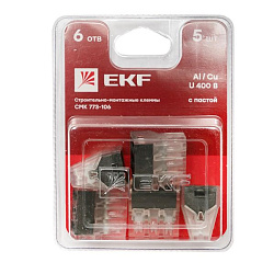 Клемма СМК 773-106 блистер (5шт.) EKF plc-smk-106b