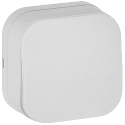 GLORY Выключатель 1-клавишный для открытой установки 10А ВС20-1-0-ХБм белый матовый IEK EVH10-K01M-10