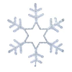 Фигура световая Снежинка цвет белый, размер 55x55 см, мерцающая NEON-NIGHT 501-337
