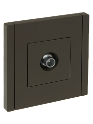 FORTE&PIANO Розетка TV проходная FP329 серый IEK FP-A10-P-K03