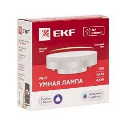 Умная лампа GX53 EKF Connect SLWF-GX53-CCT