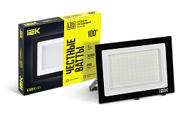 Прожектор СДО 06-100 светодиодный черный IP65 6500 K IEK LPDO601-100-65-K02