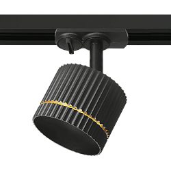 Трековый светильник WOLTA WTL-GX53/18BG NIMB под лампу GX53 Чёрный/золото  D85x70 WTL-GX53/18BG