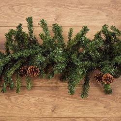 Гирлянда еловая с шишками 2,7м, диаметр 36см, ПВХ NEON-NIGHT 307-221