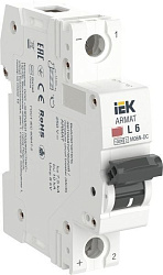 ARMAT Автоматический выключатель M06N-DC 1P L 6А IEK AR-M06N-1-L006DC