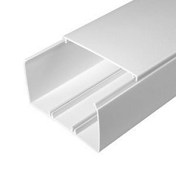 Кабель-канал белый 2-й замок в п/э 100х60 мм (8 м/уп) Промрукав PR03.0060