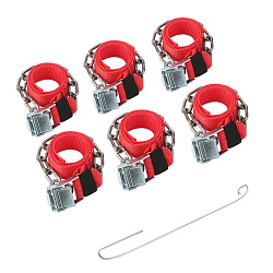 Цепи (браслеты) противоскольжения для легковых автомобилей, однорядные, 6 шт. REXANT 07-7024-2