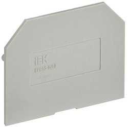 Заглушка для колодки клеммной CTS 6/10мм2 серая IEK YCT10-00-K03-006-ZGL