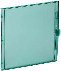 TEKFOR Дверца для корпуса пластикового КМПн-54 IP65 зеленая прозрачная IEK TF-KP72D-DV-54-K06