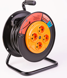 Удлинитель УКП (катушка пластик) ПВС 3*0,75 (10А) 4гн. 30м DEKRON DEK0961-0028