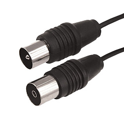 ВЧ-кабель, ТВ-гнездо - ТВ-штекер, 7м, черный REXANT 17-5015