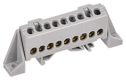 TEKFOR Шина L "фаза" в комбинированном DIN-изоляторе "Стойка" 6х9-7-Ср IEK TF-NN10-07-DP-K03