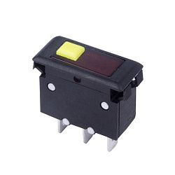 Автомат - предохранитель 250V 15А (3с) RESET-OFF красный с подсветкой (IRS-1-B15) REXANT 36-2690