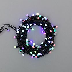 Гирлянда светодиодная Мультишарики Ø13мм 20м 200 LED RGB черный ПВХ IP65 быстрая смена цвета 230В нужен блок 303-500 NEON-NIGHT 303-509-1