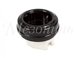 Розетка ретро фарфоровая,двухполюсная,с заземляющим контактом  (D70x20,16А, 250В, IP20, без подъем GE70301-05k