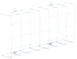 LIGHTING Решетка защитная для аварийных светильников ДПА 410мм белая IEK LT-DPA0D-R-0410-K01
