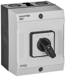 Переключатель кулачковый в боксе стандартная рукоятка 16А схема 54 IEK MI-CS20-016-054