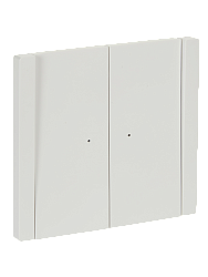 FORTE&PIANO Выключатель 2-клавишный проходной с индикацией 10А FP208 белый IEK FP-V22-1-10-1-K01