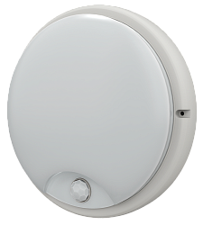 Светильник светодиодный ДПО 4200Д 12Вт 6500K IP54 круг белый с инфракрасным датчиком движения IEK LDPO0-4200D-12-6500-K01