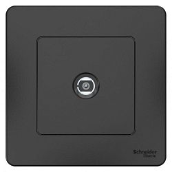 Розетка телевизионная TV 1-м СП Blanca коннектор антрацит SE BLNTS000016 1210390