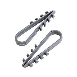 Дюбель-хомут нейлоновый 5-10 мм, серый (100 шт/уп) PROconnect 07-4501-3