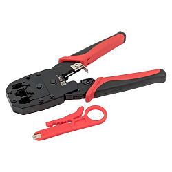 Кримпер для обжима и зачистки витой пары TERACOM TRC-NT12 EKF TRC-NT12