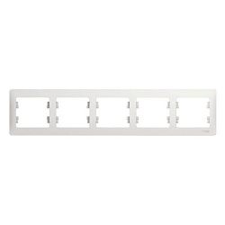 Рамка 5-м Glossa горизонт. бел. SE GSL000105 275131