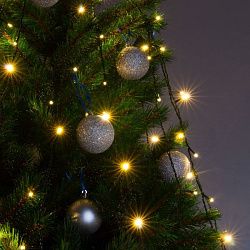 Гирлянда занавес на ель теплый белый 0,45*1,5м IP20 200-003 Elektrostandard Eurosvet a049838