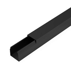 Кабель-канал черный 2-й замок в п/э 16х16 мм (84 м/уп) Промрукав PR03.0210