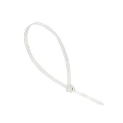 Хомут нейлоновый со стальным зубом (б), 4x200 (100шт) EKF plc-fl-ctsbw-4x200