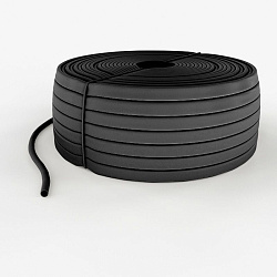 Трубка кембрик ТВ-40 ПВХ черный, Ø 12 мм REXANT 49-5011-1