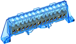 TEKFOR Шина N "ноль" в комбинированном DIN-изоляторе "Стойка" 8х12-13-С IEK TF-NN20-13-DP-K07