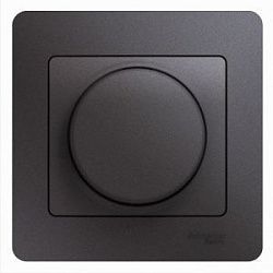 Светорегулятор (диммер) Glossa LED RC 630Вт/В.А в сборе графит SchE GSL001337 520119