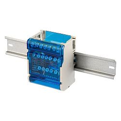 Шина на DIN-рейку в корпусе (кросс-модуль) 4х7 REXANT 11-2304-7