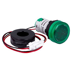 Индикатор значения тока и напряжения зеленый ED16-22AVD 100А EKF в комплекте с трансформатором тока ed16-22avd-g