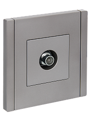 FORTE&PIANO Розетка TV оконечная FP528 сталь IEK FP-A10-O-K46