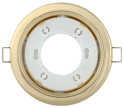 LIGHTING Светильник 4114 встраиваемый под лампу GX53 золото IEK LUVB0-GX53-1-K22