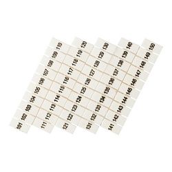 Маркеры для UT/ST/Push-in 2,5 с нумерацией 100-150 (100 шт.) EKF zb-st-2.5-100-150