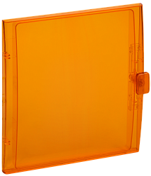 TEKFOR Дверца для корпуса пластикового КМПн-24 IP65 оранжевая прозрачная IEK TF-KP72D-DV-24-K09