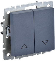 BRITE Выключатель жалюзи 10А ВС10-1-5-БрМ маренго IEK BR-V15-0-10-K35