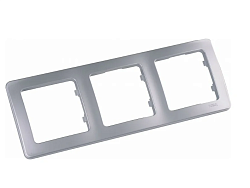 MASTER серебро Рамка 3-местн. Р403-06 Р403-06