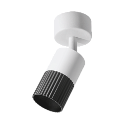 Накладной светильник WOLTA WSL-GU10/18BW-2 DUO под лампу GU10 Чёрный/белый  D55x170 WSL-GU10/18BW-2