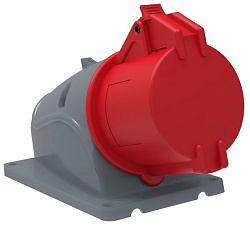 MAGNUM Розетка стационарная ССИ-124 32А-6ч/380-415В 3P+PE IP44 IEK PSN12-032-4